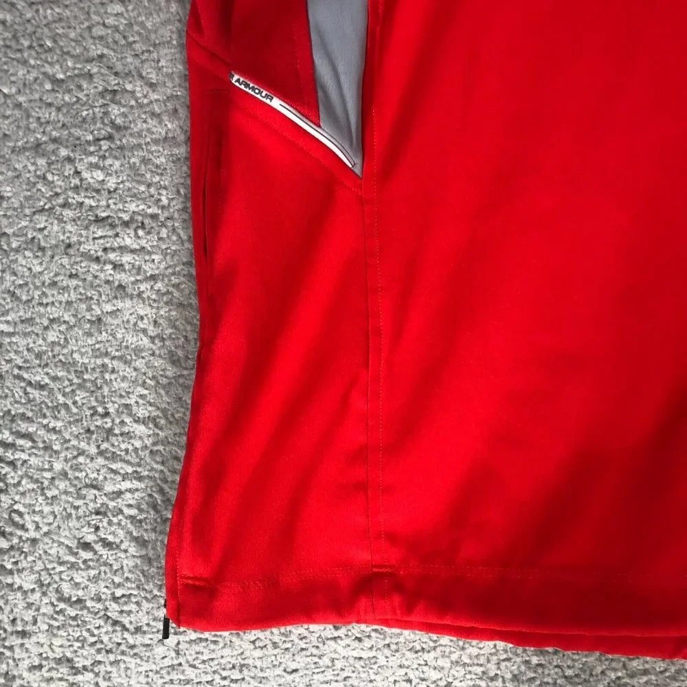 Under Armour Men's Small Windbreaker Pullover Heat Gear Active Golf Short Sleeve